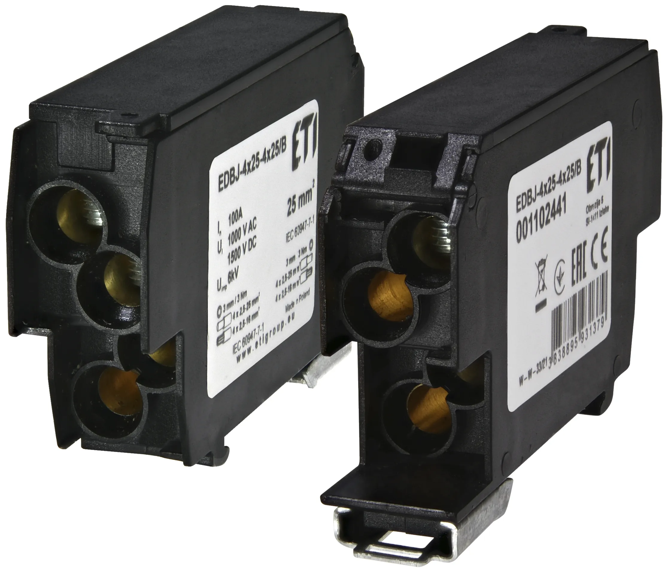 Elosztó blokk EDBJ-4x25-4x25/B 001102441