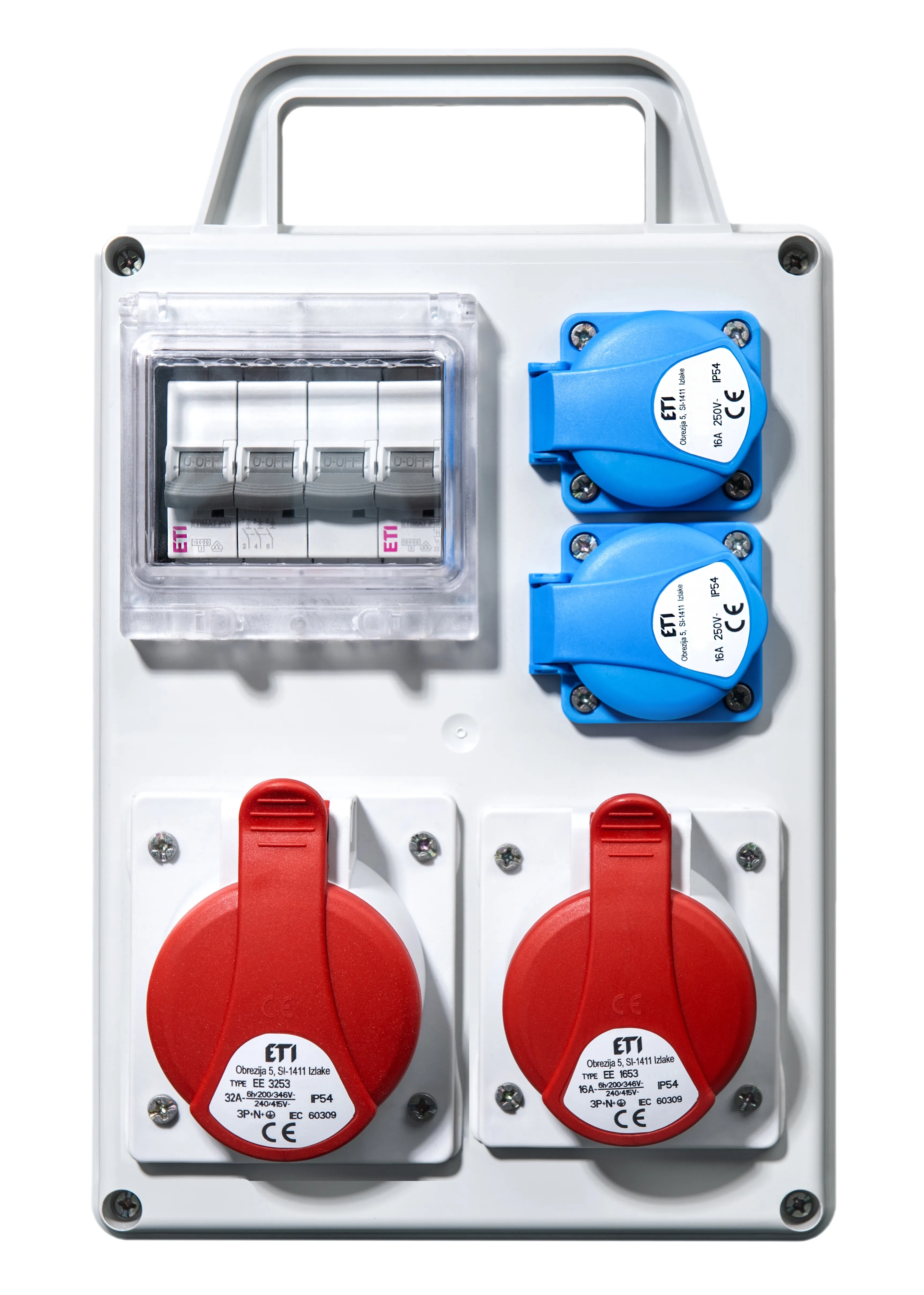 Szerelt PV elosztó EDS4D 2/2 16/32 B+C 001105828