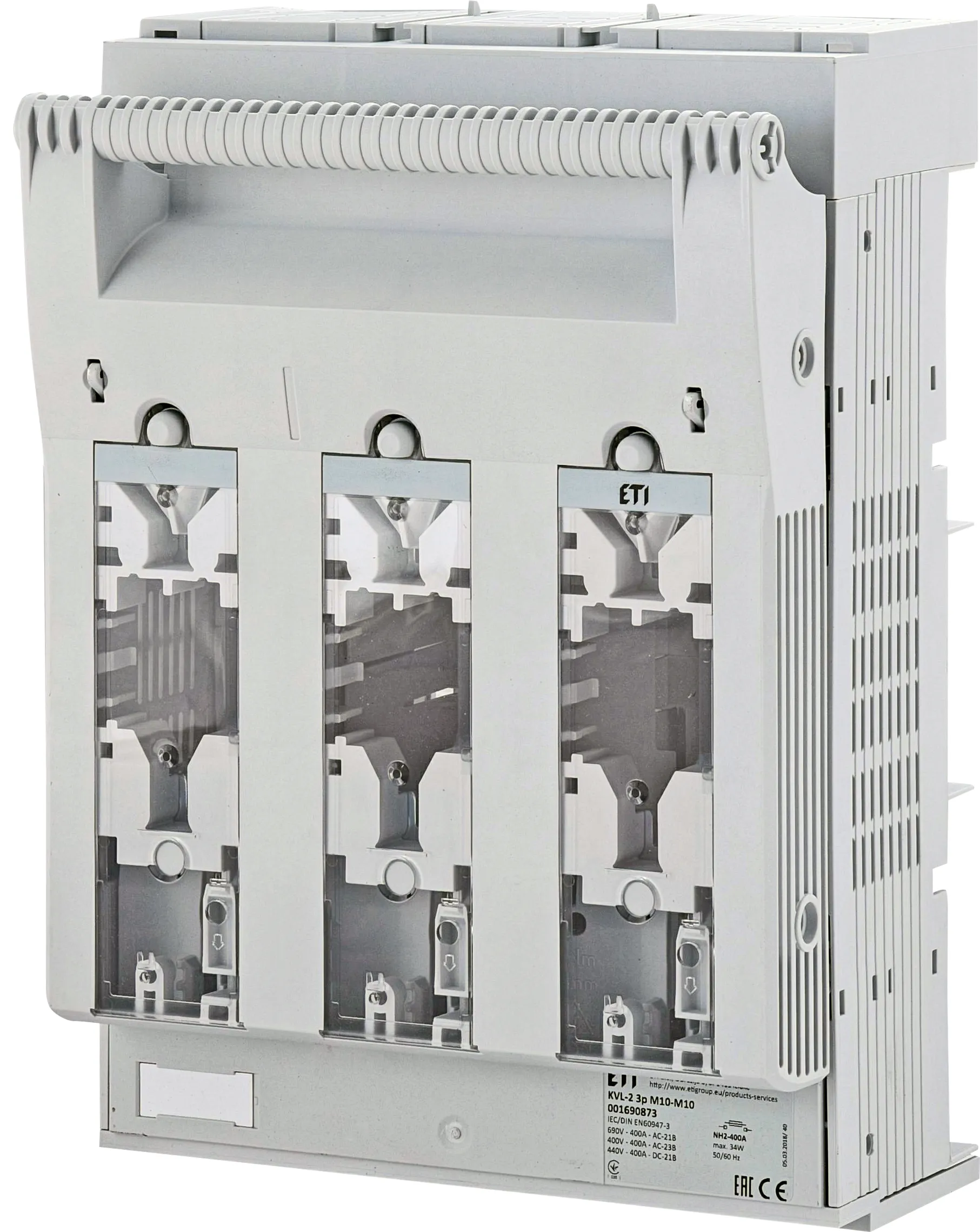 Biztosítos szakaszoló KVL-2 3p M10-M10 001690873