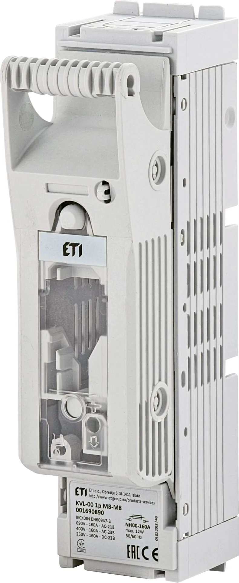 Biztosítos szakaszoló KVL-00 1p M8-M8 001690890