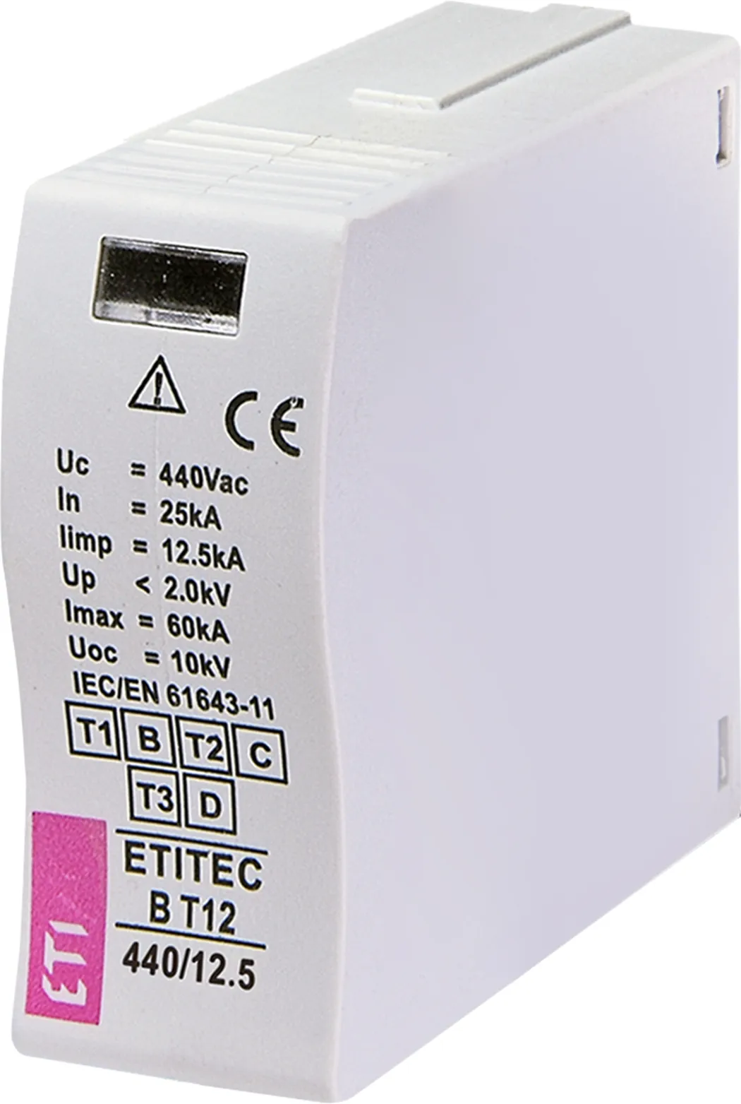 Túlfeszültség levezető MOD.ETITEC B T12 440/12,5 002440335