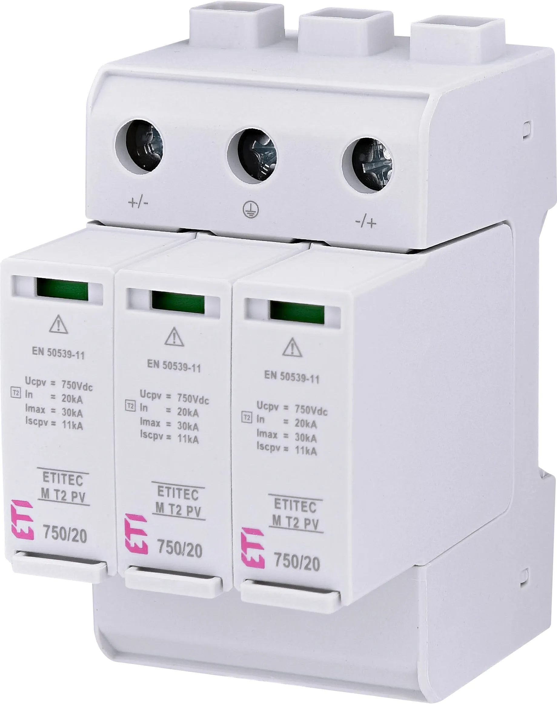 Túlfeszültség levezető ETITEC M T2 PV 1500/20 Y 002440517