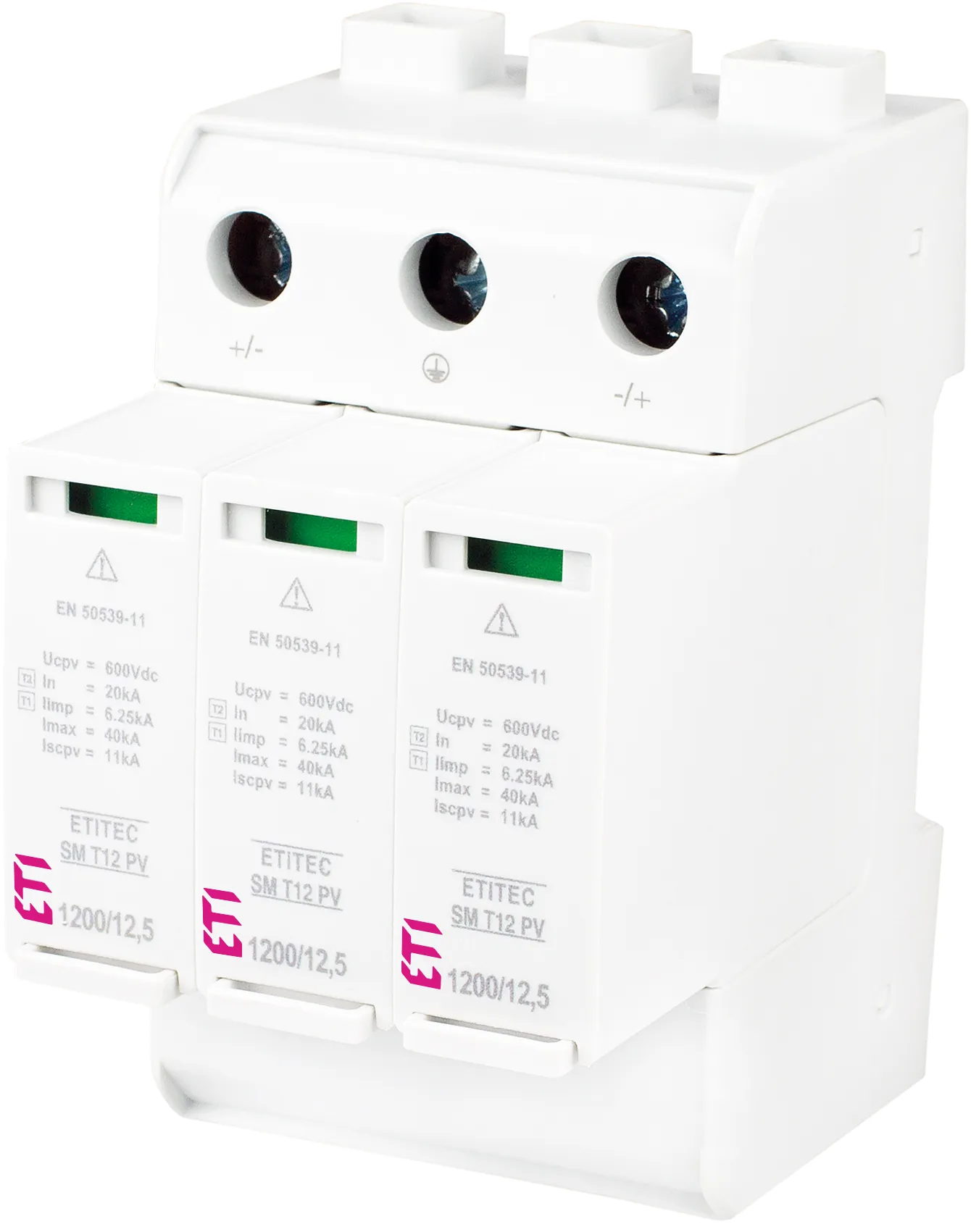 Túlfeszültség levezető ETITEC SM T12 PV 1200/12,5 Y 002440630