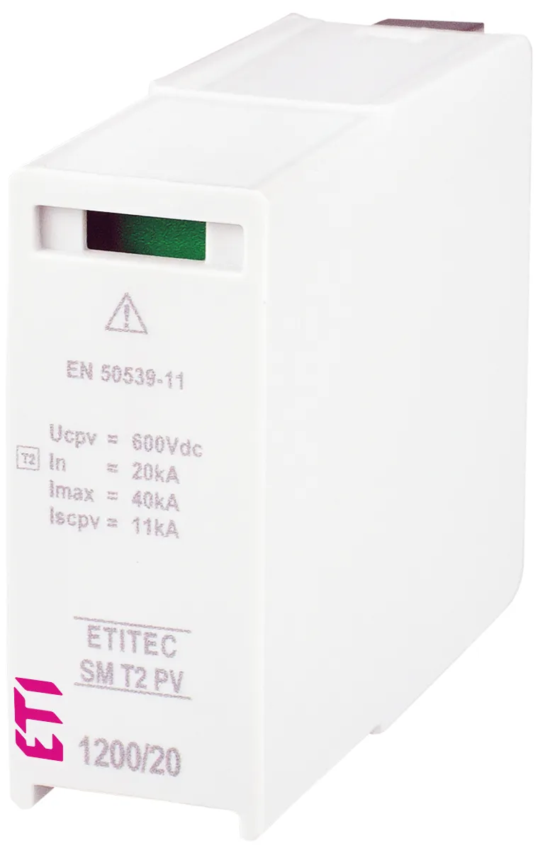 Túlfeszültség levezető MOD. SM T2 PV 600/20 M 002440637