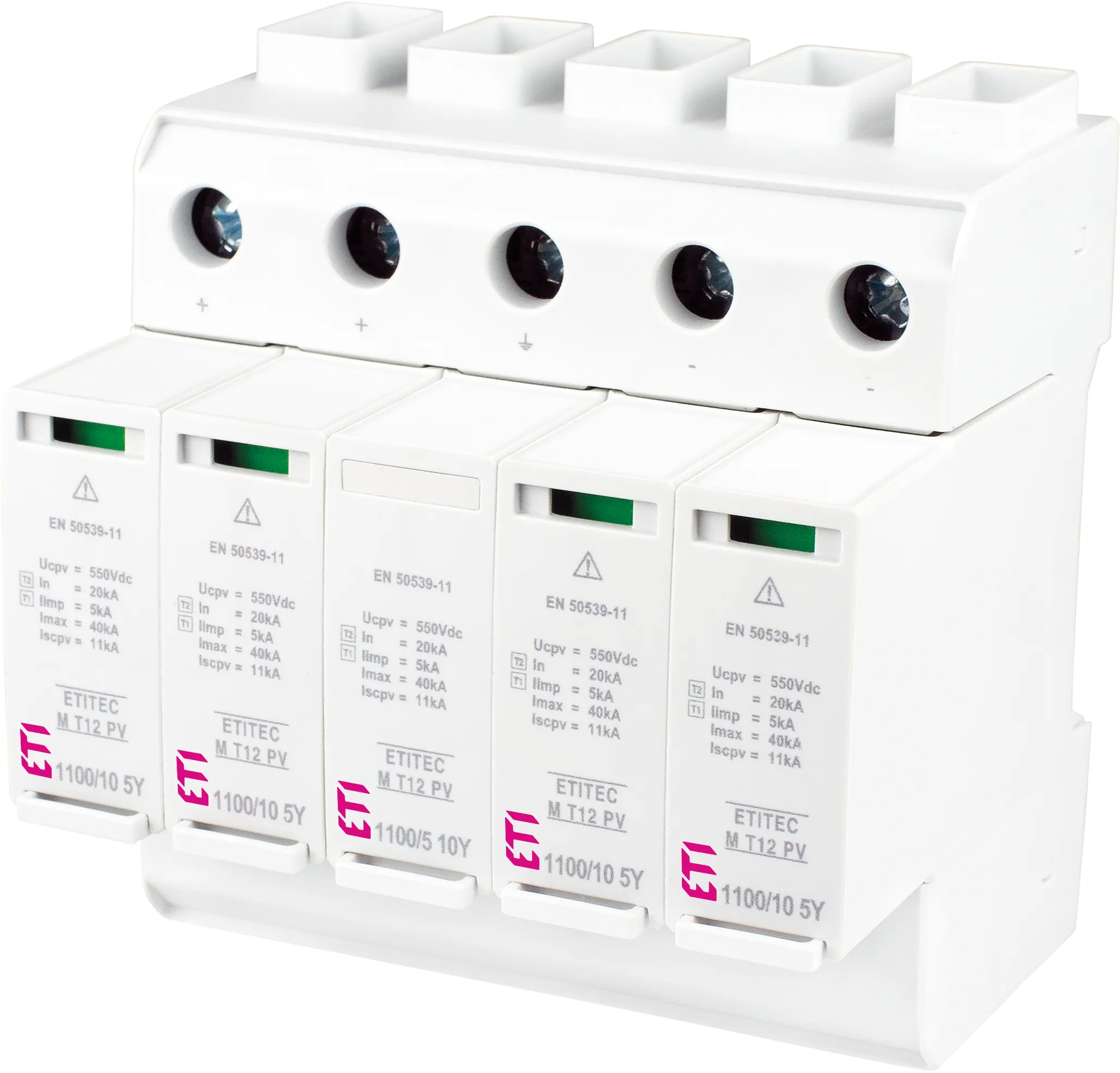 Túlfeszültség levezető ETITEC M T12 PV 1100/10 5Y 002440675