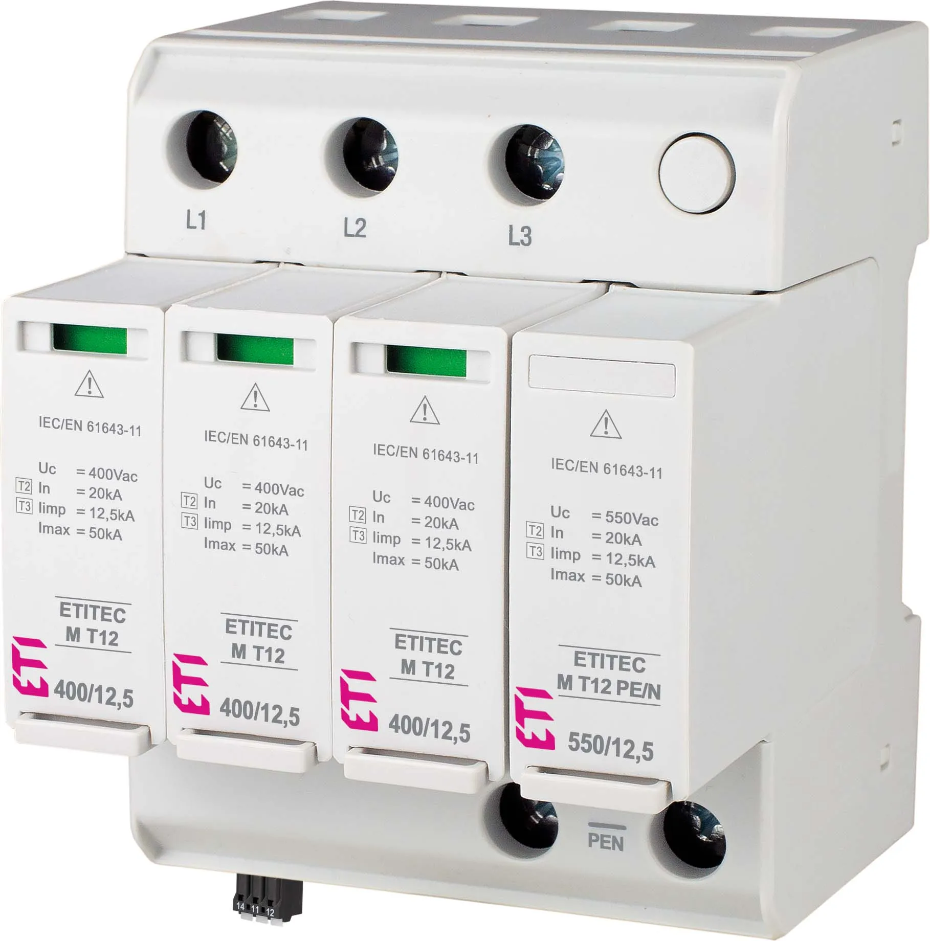 Túlfeszültség levezető ETITEC M T12 950/12,5 4Y 002440810