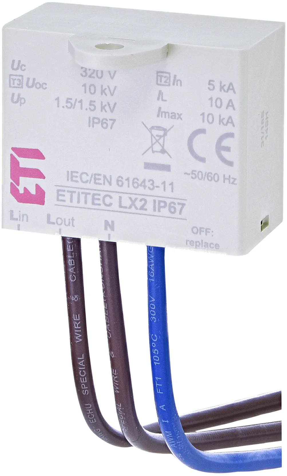 Túlfeszültség levezető ETITEC LX2 IP67 002442984