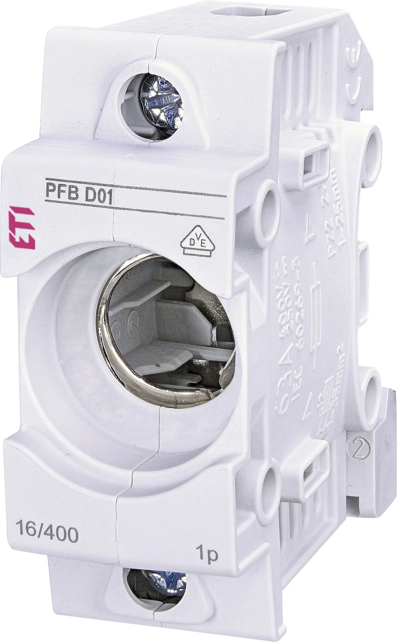 Biztosító foglalat PFB D01 1p 002510011