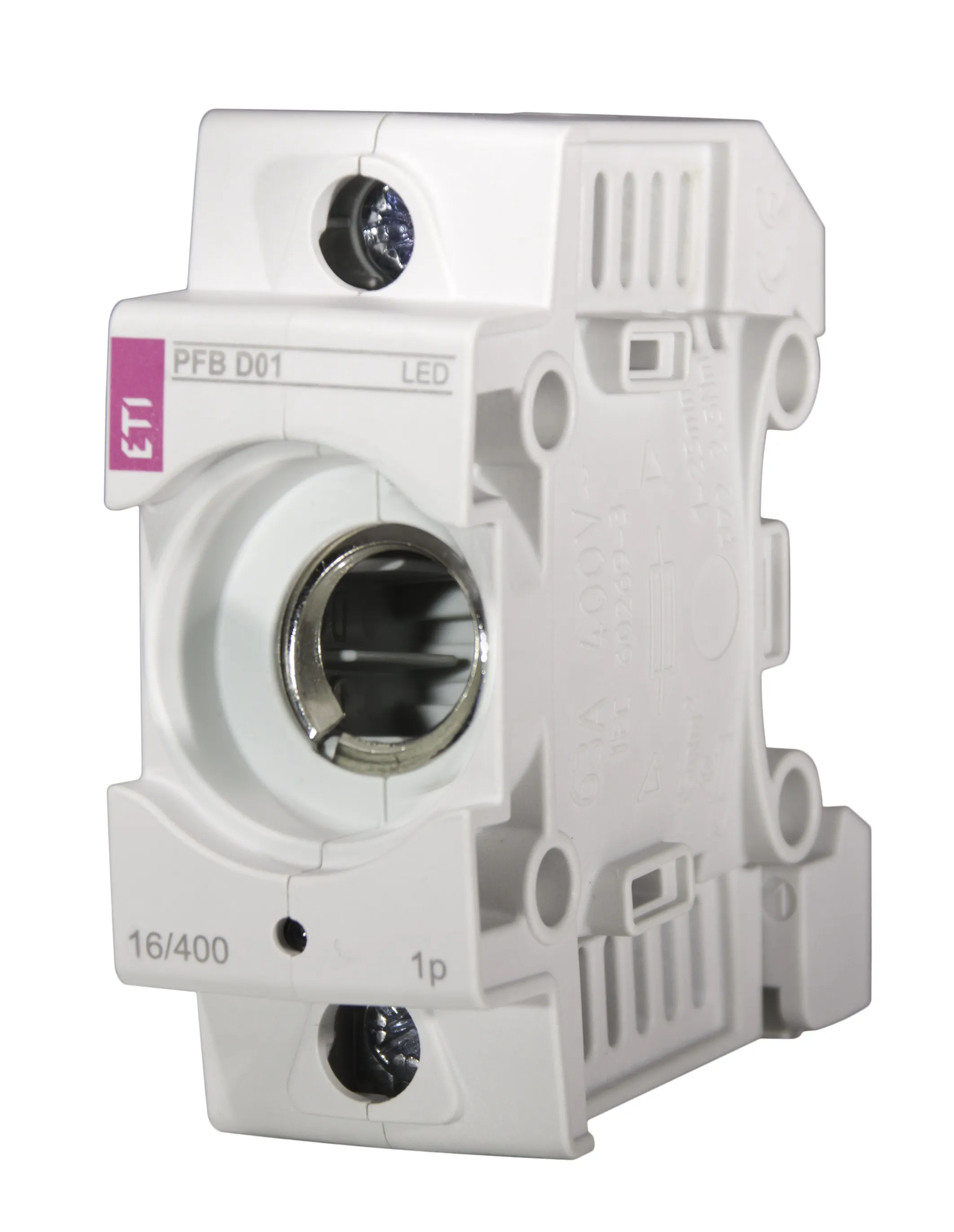 Biztosító foglalat PFB D01 1p LED 002510012