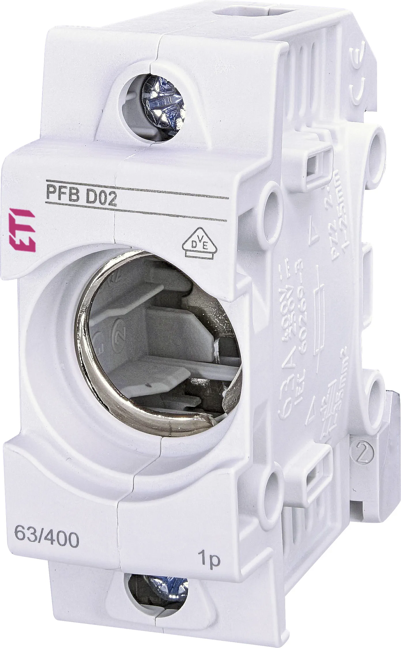 Biztosító foglalat PFB D02 1p 002510021