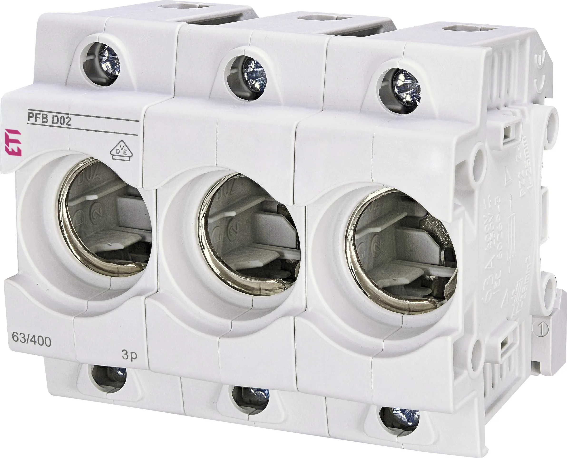 Biztosító foglalat PFB D02 3p 002510023