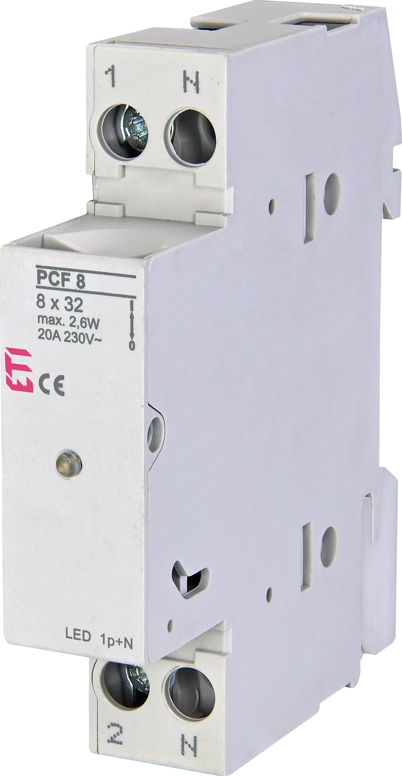 Biztosítós szakaszoló PCF 8 1p+N LED 002530012