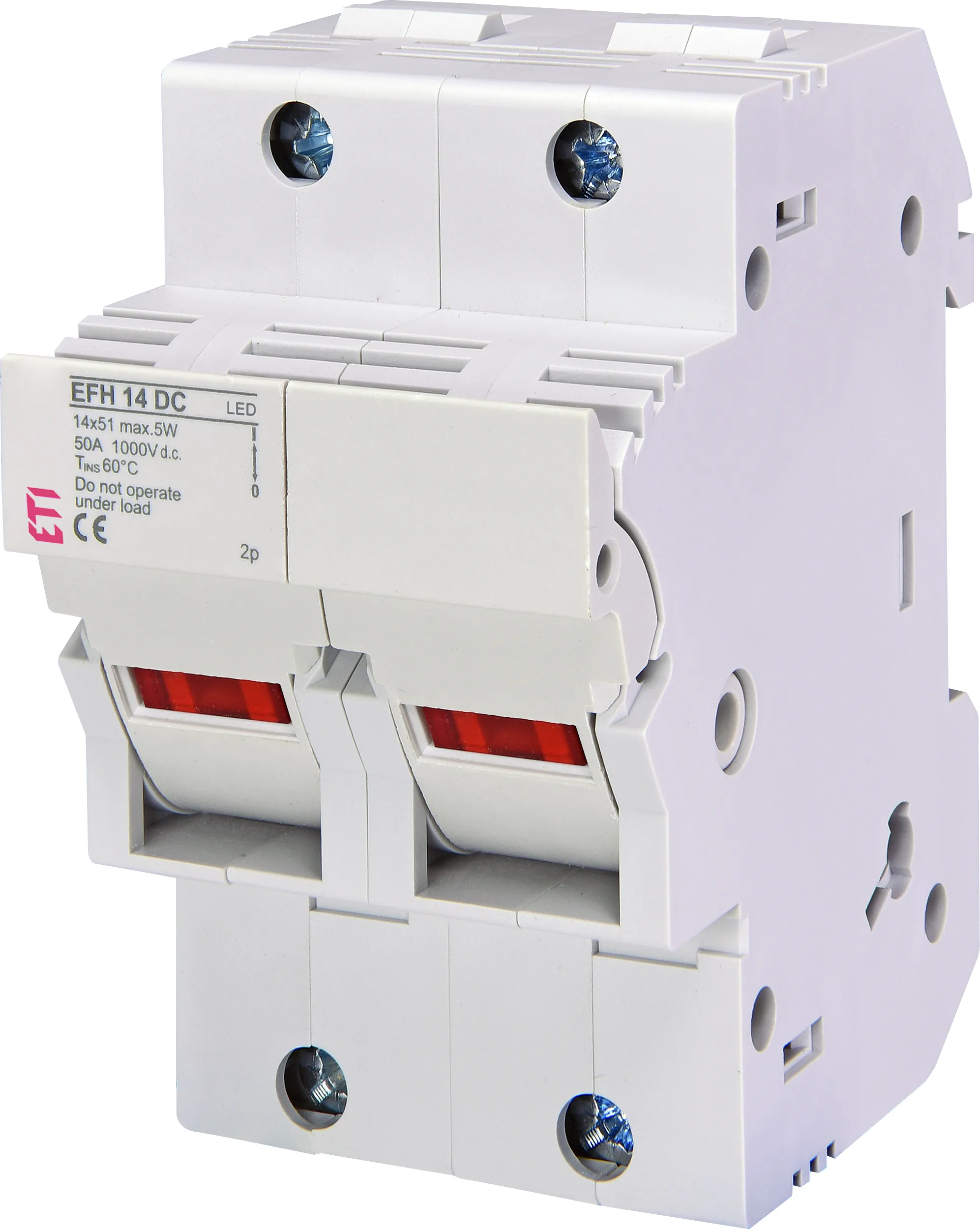 Biztosító foglalat EFH 14 DC 2p LED 002560213