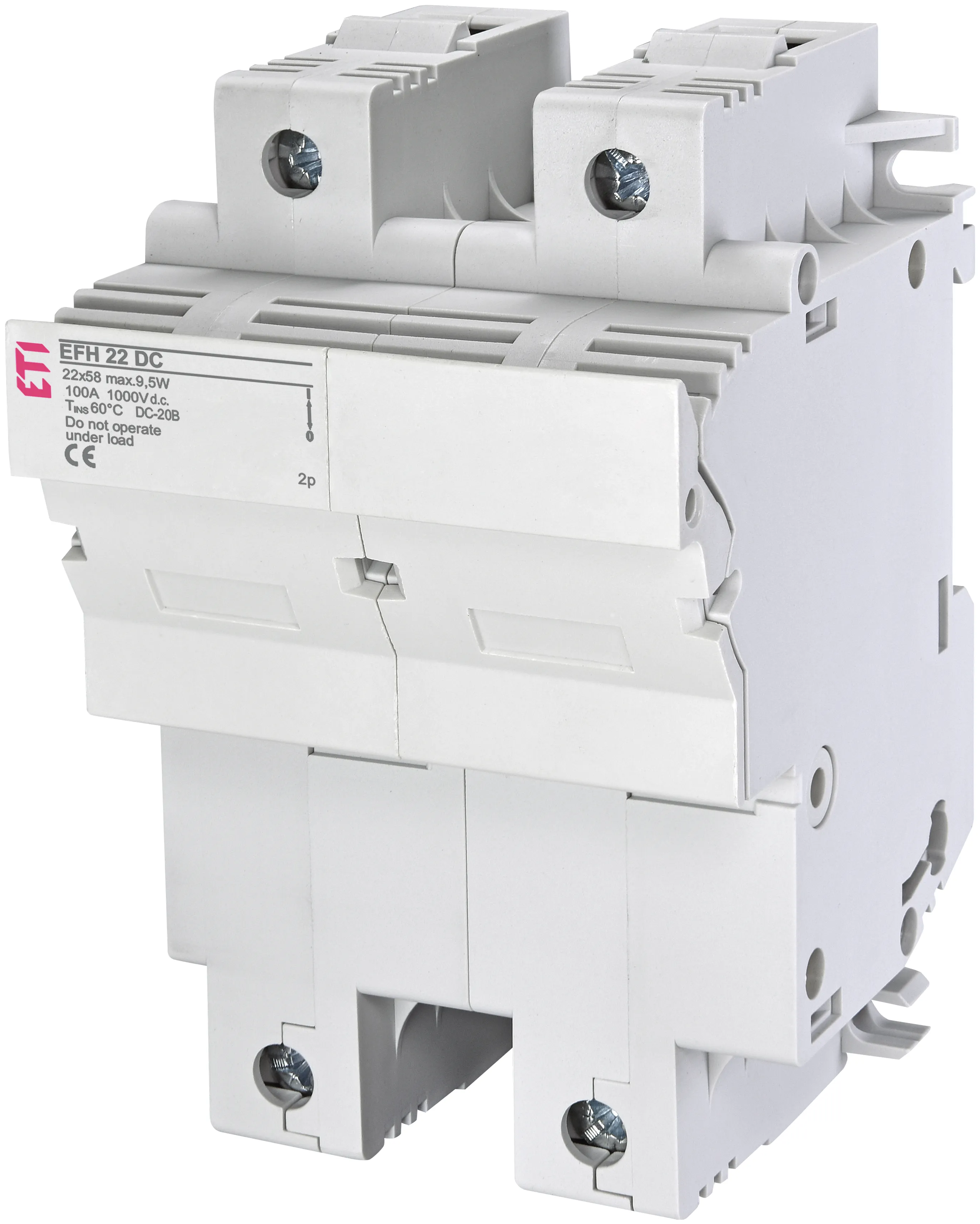 Biztosító foglalat EFH 22 DC 2p 002570203