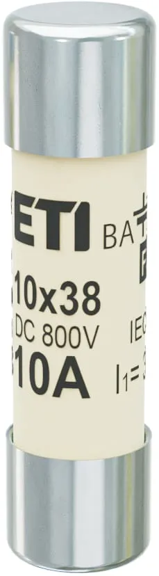 Olvadóbiztosító CH10x38 gBat 10A/800V DC 002626038