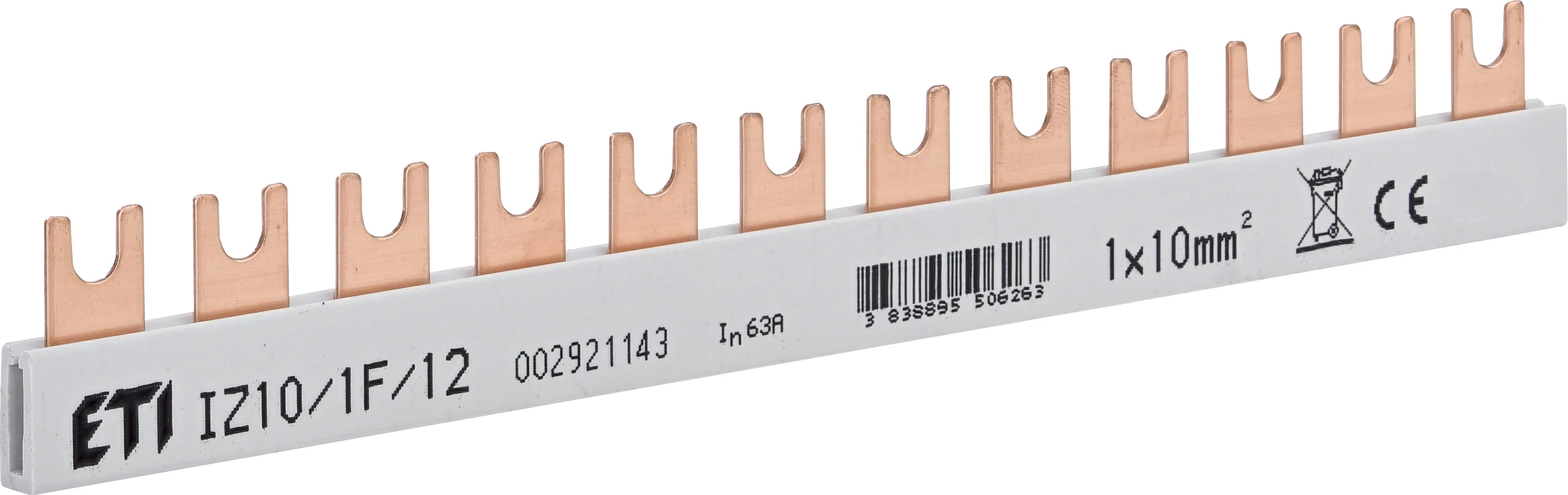 Szigetelt gyűjtősín IZ10/1F/12 002921143