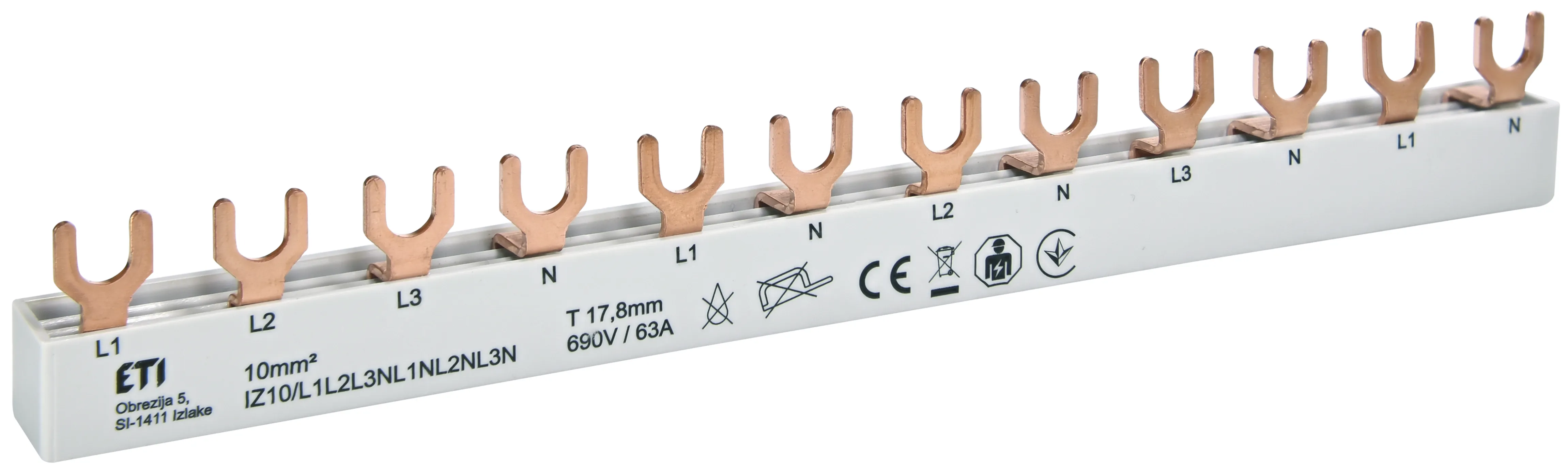 Réz sín IZ10/L1L2L3NL1NL2NL3N 002921275