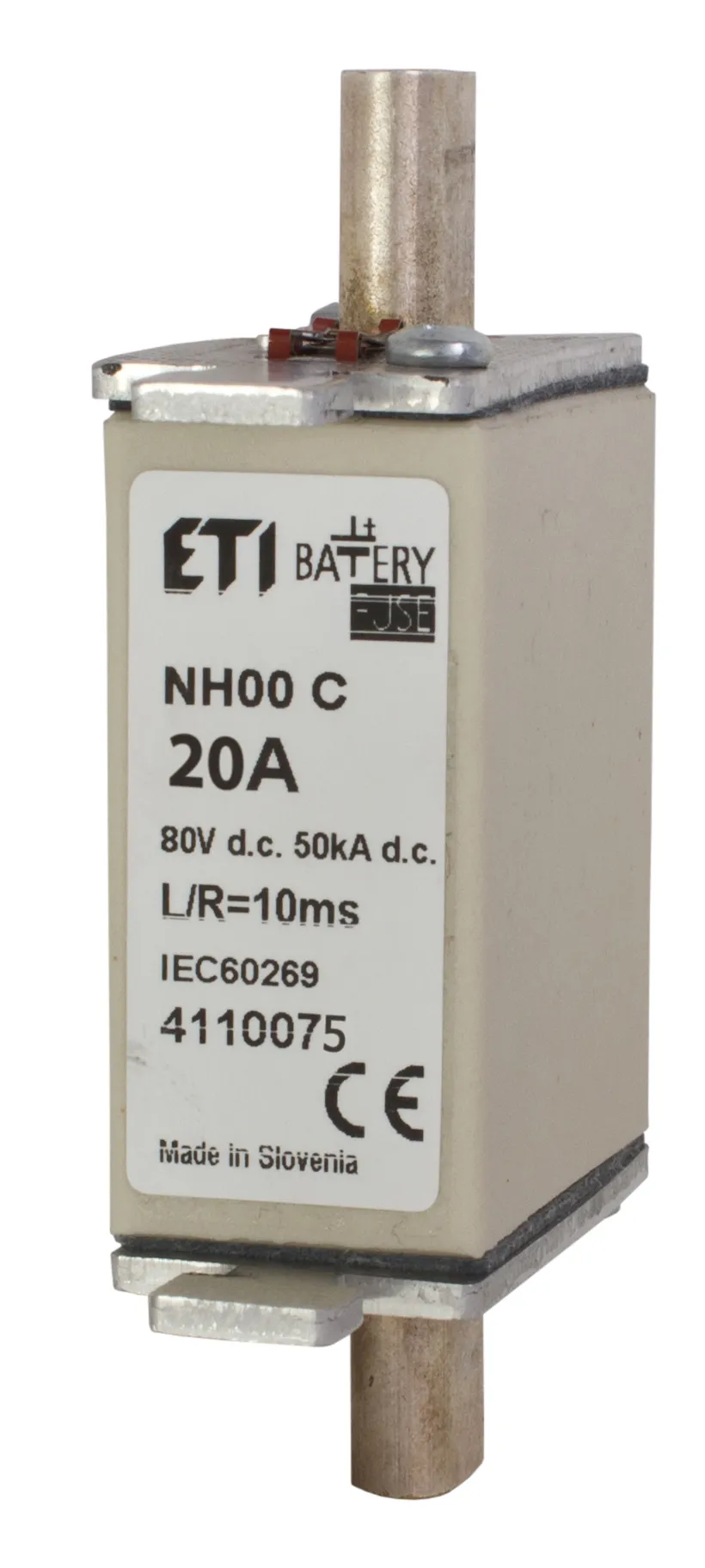 Olvadóbiztosító NH000 gBat 20A/80V DC 004110075