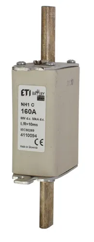 Olvadóbiztosító NH1C gBat 160A/80V DC 004110094