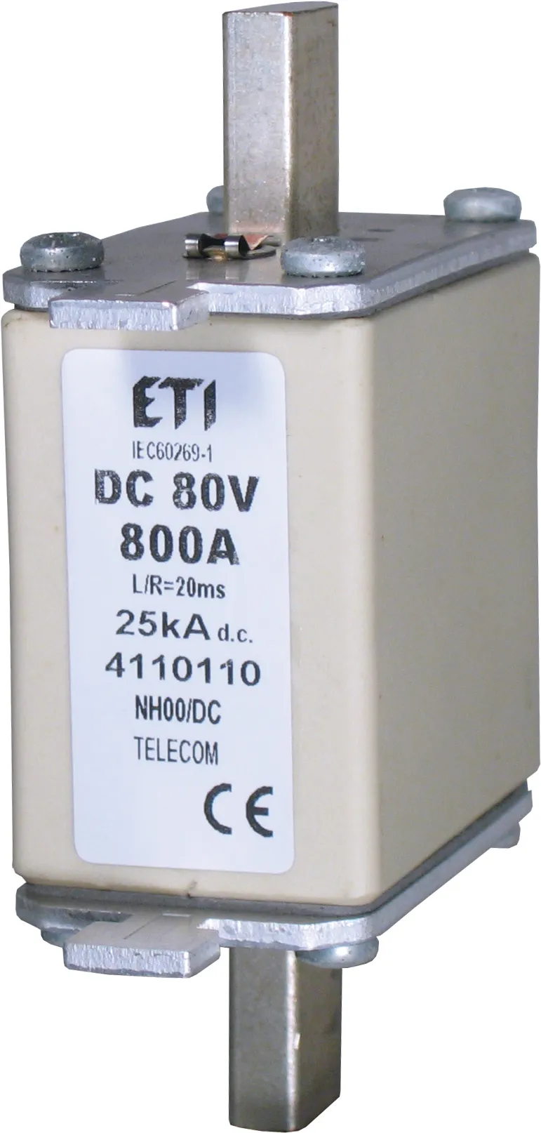 Olvadóbiztosító NH00 250A/80V DC 004110107