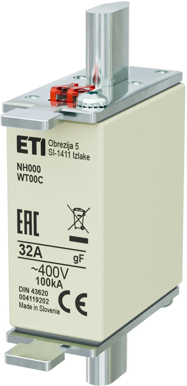 Olvadóbiztosító NH000 gF 32A/400V 004119202