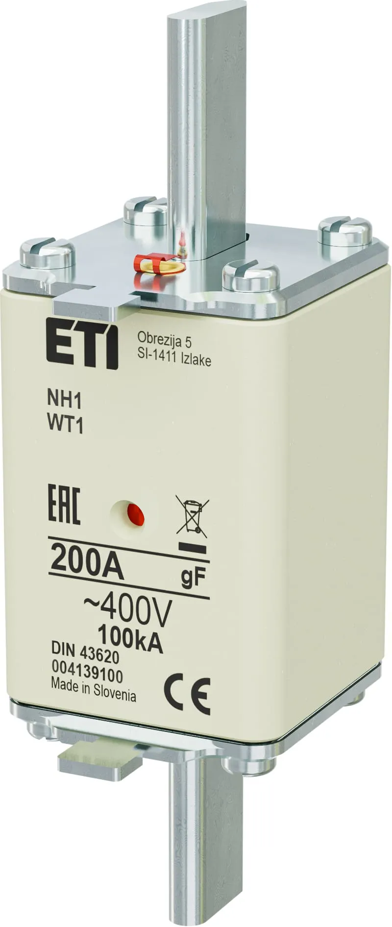 Olvadóbiztosító NH1 gF 200A/400V 004139100