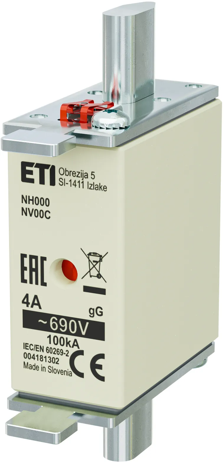 Olvadóbiztosító NH000 gG 4A/690V 004181302