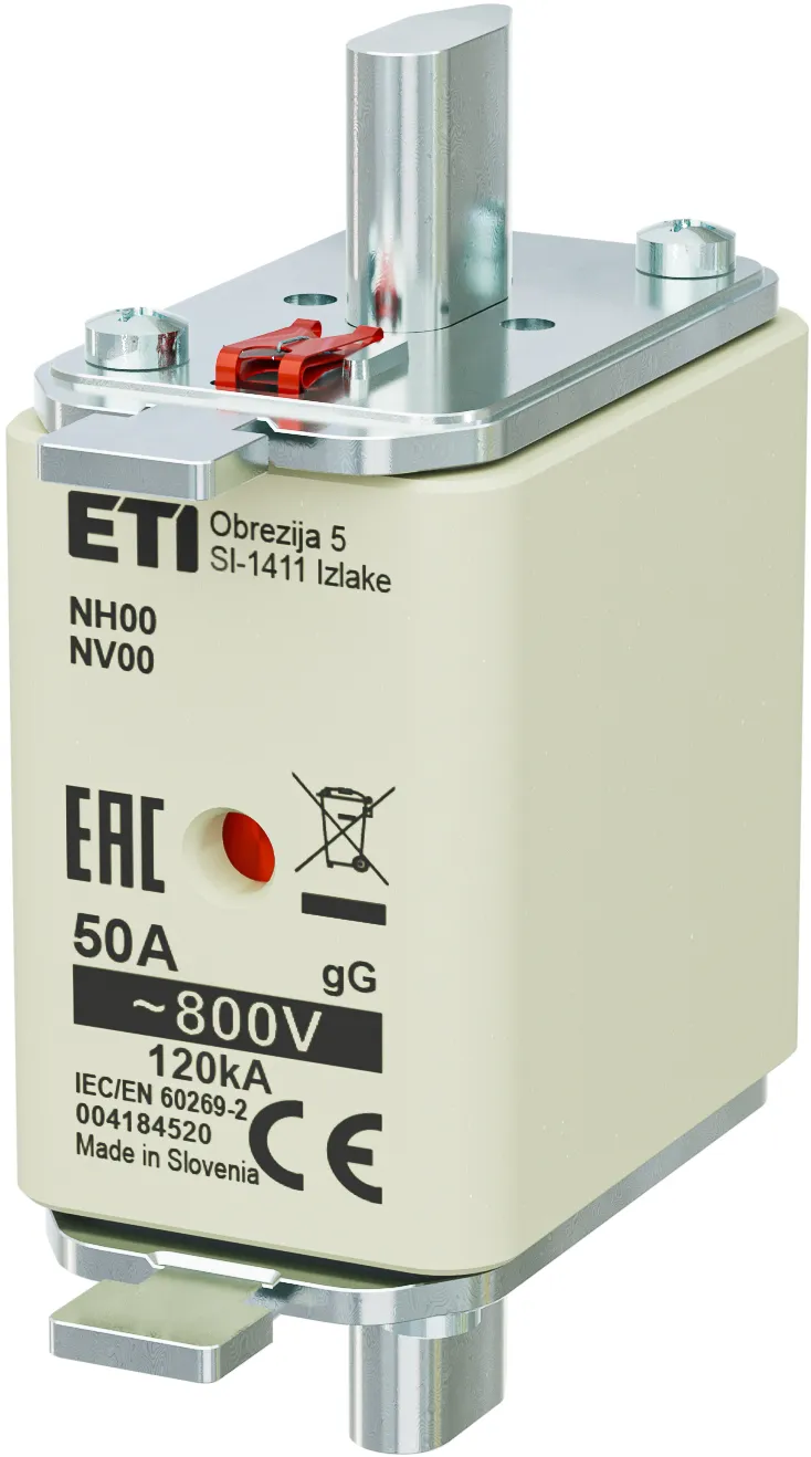 Olvadóbiztosító NH00 gG 50A/800V 004184520