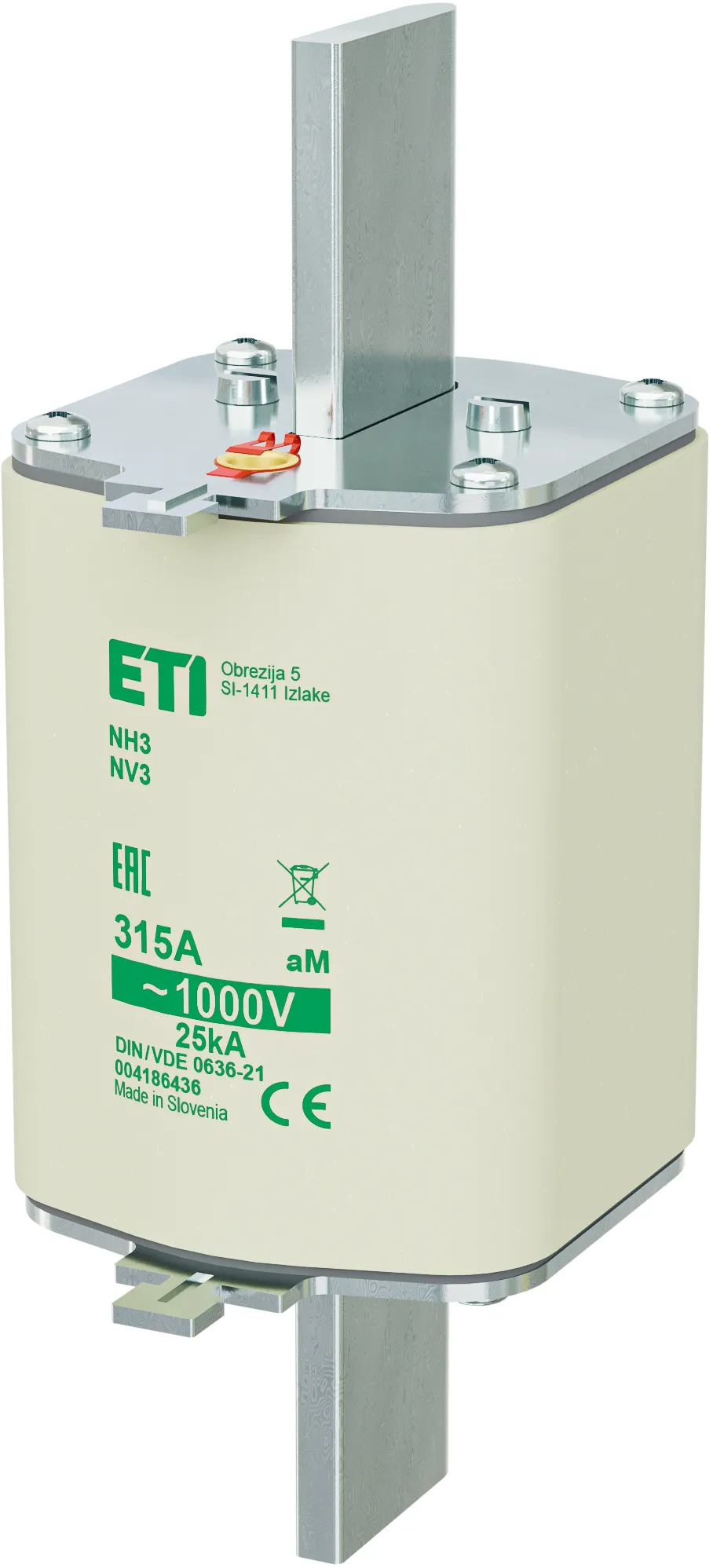 Olvadóbiztosító NH3/85 aM 315A/1000V 004186436