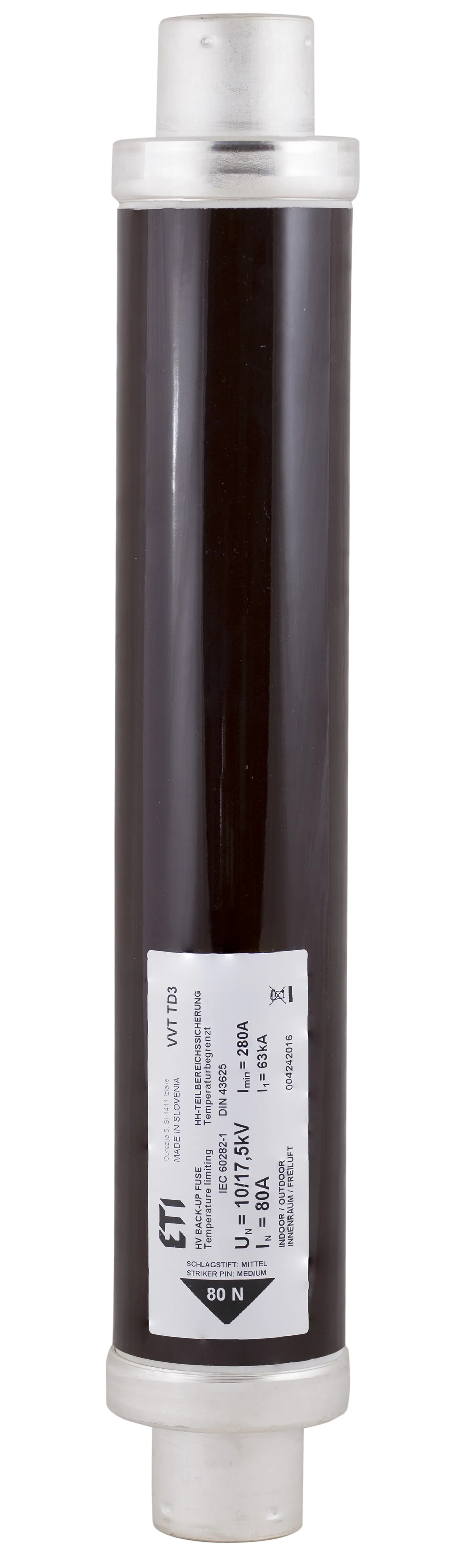 Olvadóbiztosító VVA3 17,5kV/6A 004241105