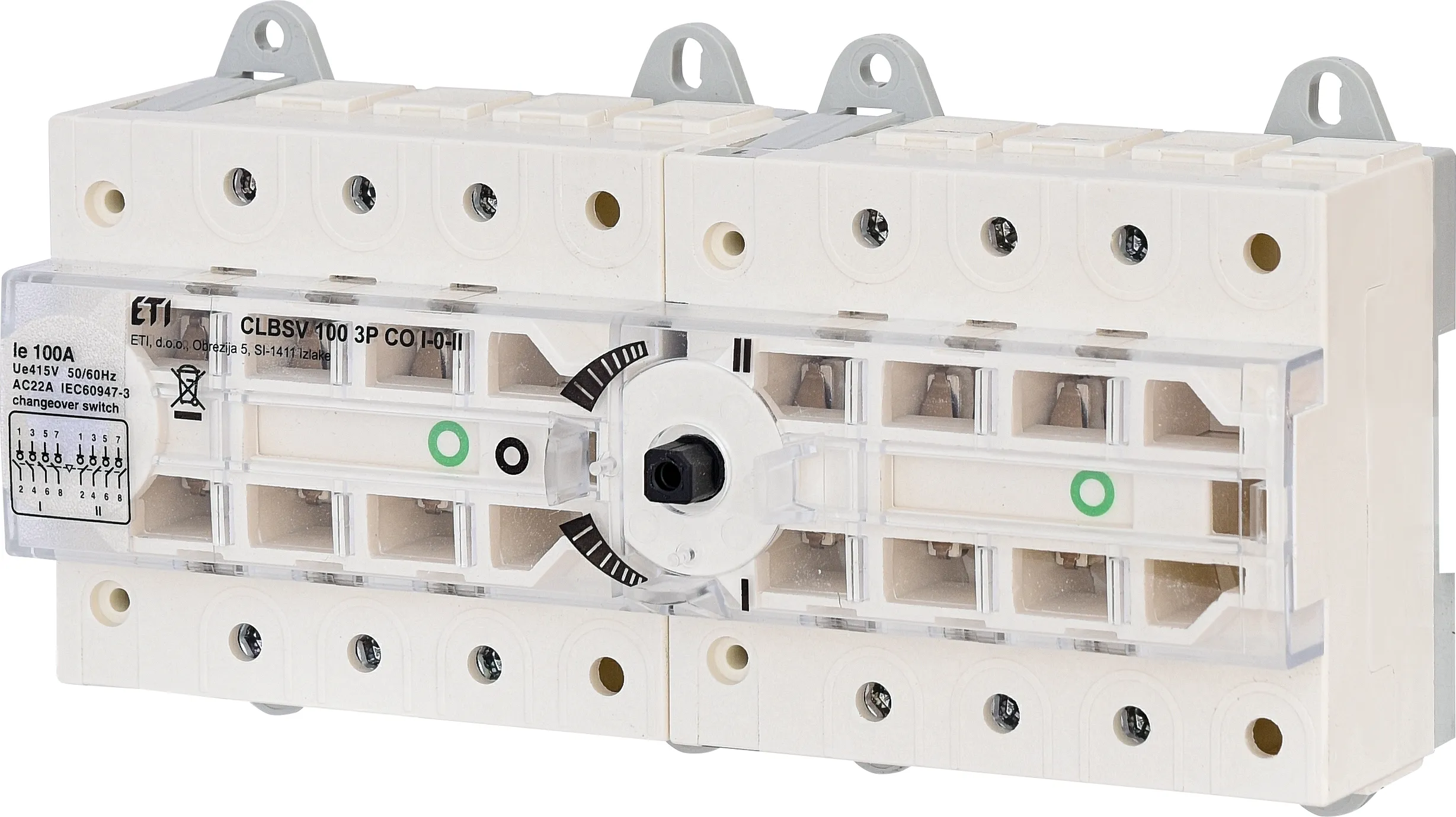 Háromállású átkapcsoló CLBSV 100 3P CO I-0-II 004661891