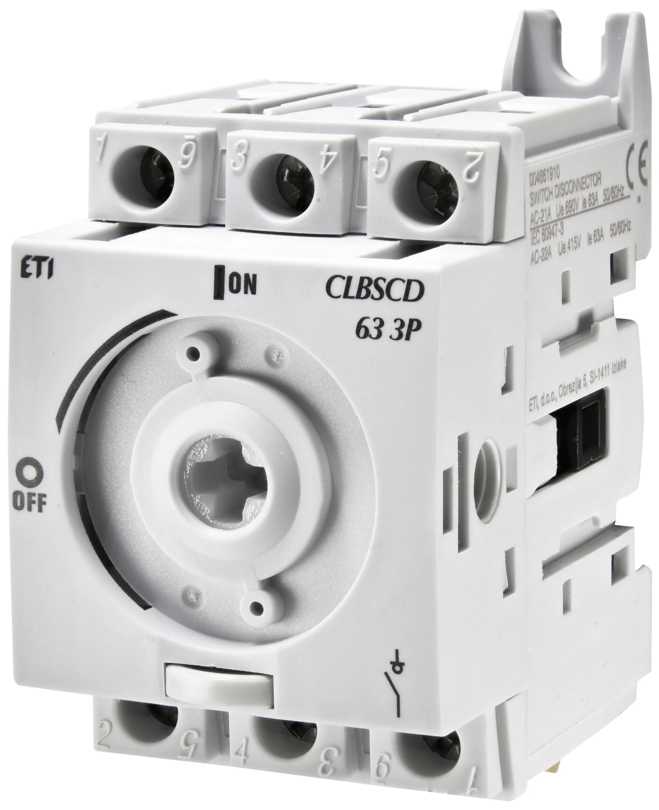 Szakaszoló kapcsoló CLBSCD 63 3P 004661910