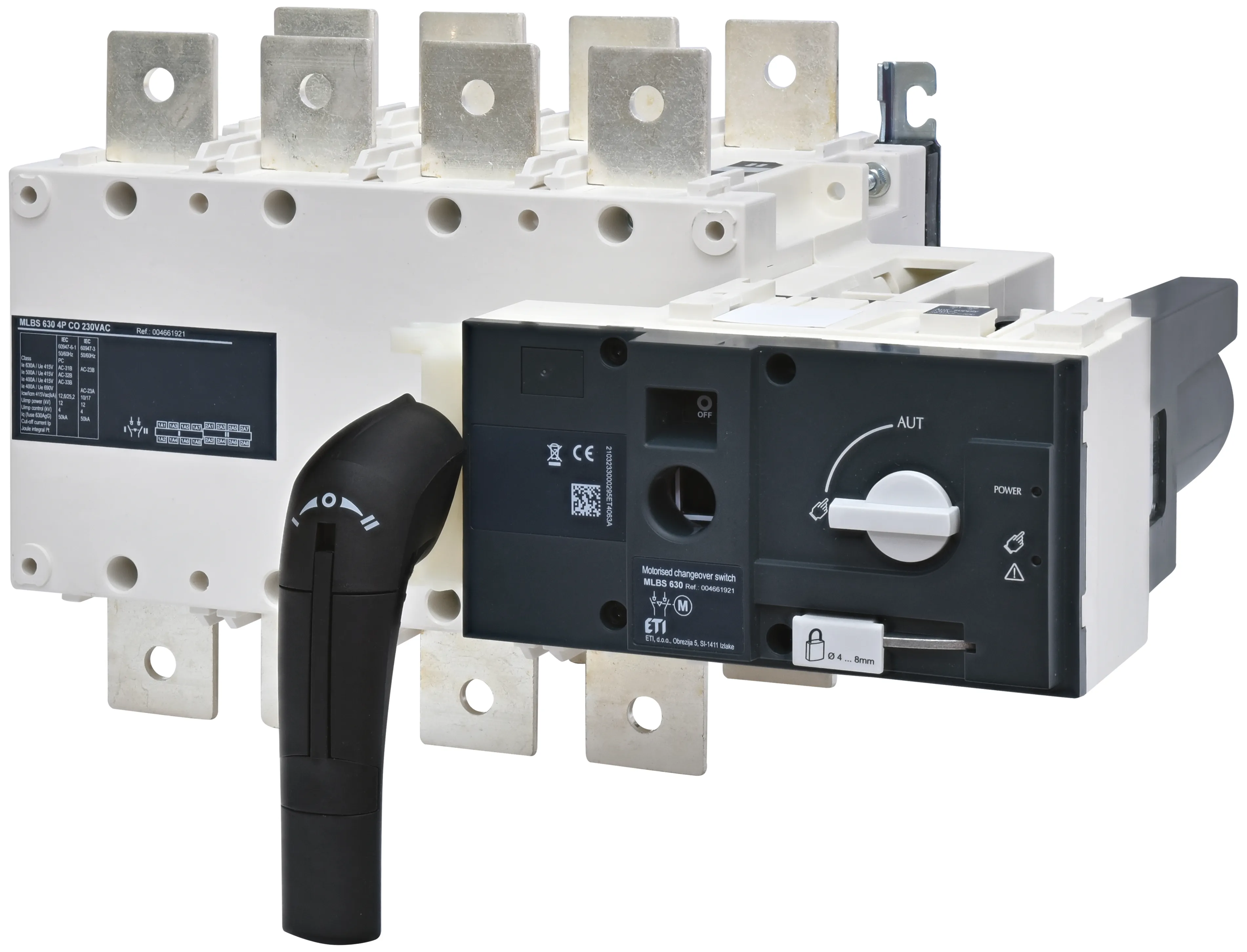 Motoros háromállású átkapcsoló MLBS 630 4P CO 230VAC 004661921