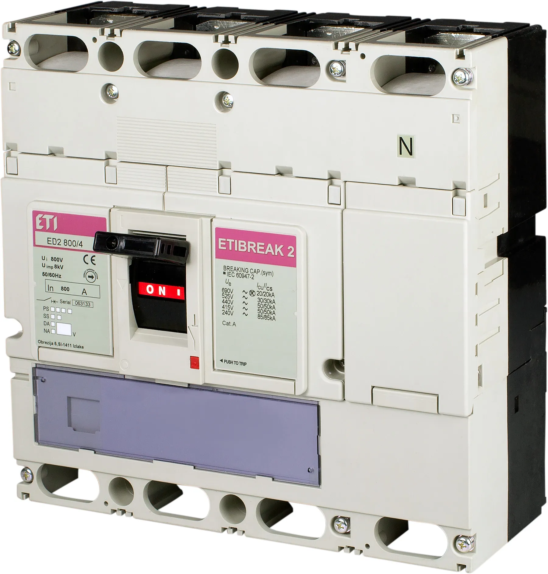 Szakaszoló kapcsoló ED2 800/4 004672380