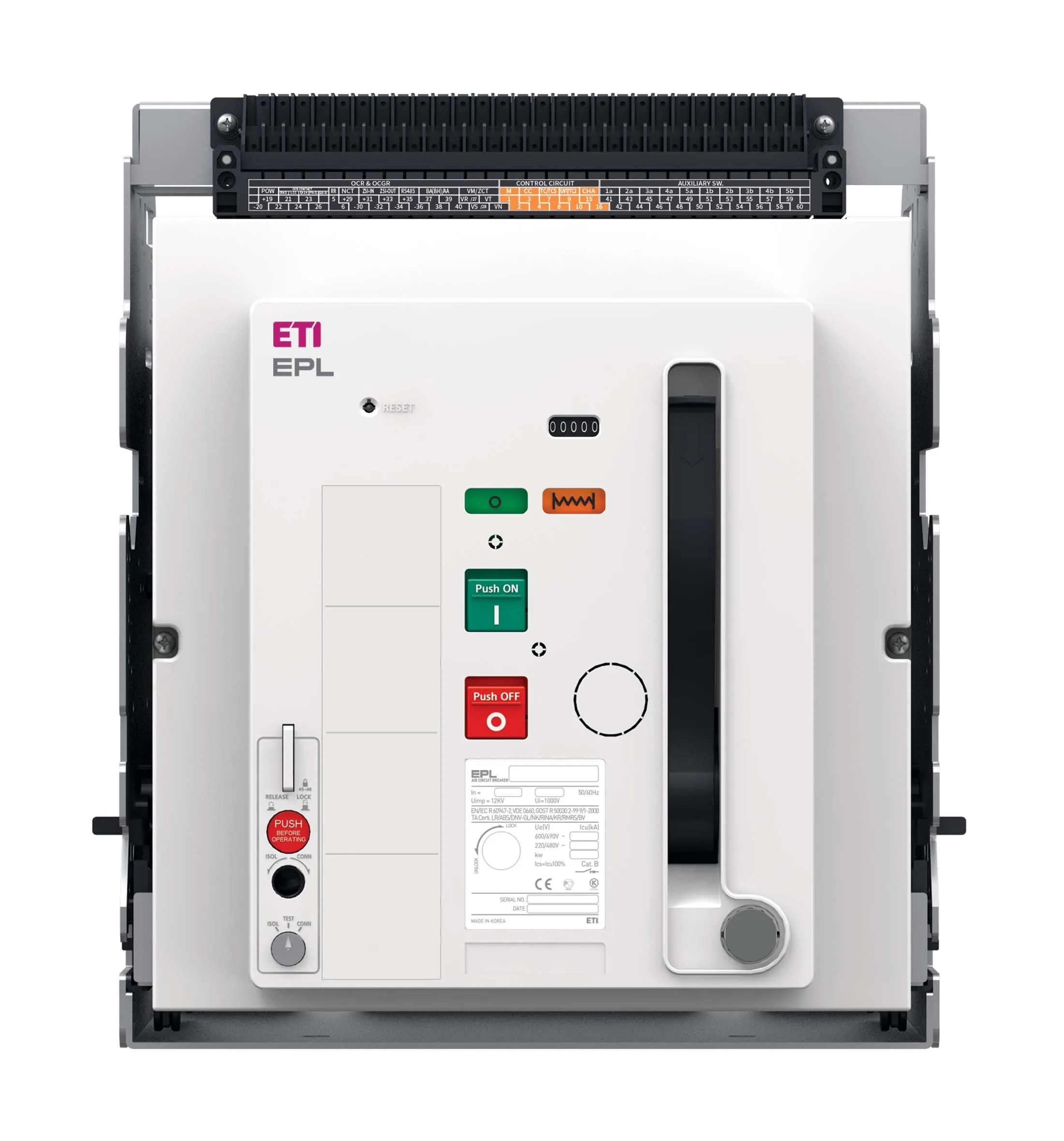 Szakaszoló kapcsoló EPL-D-20 3H BD/M2C2S2 004696605